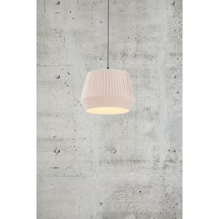 Nordlux - DICTE-riippuvalaisin vaijerilla 1xE27/60W/230V, halkaisija 40 cm, beige