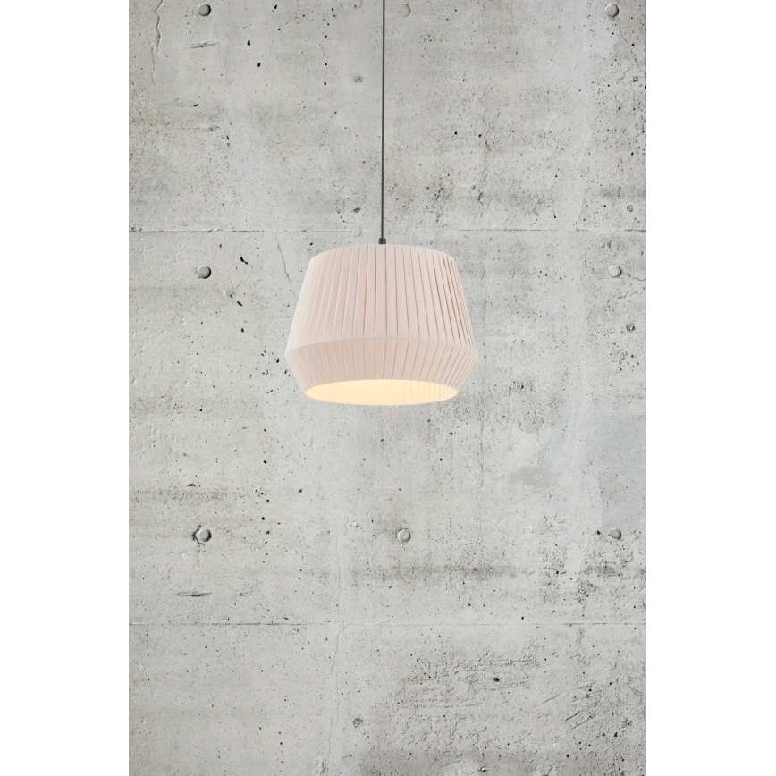 Nordlux - DICTE-riippuvalaisin vaijerilla 1xE27/60W/230V, halkaisija 40 cm, beige