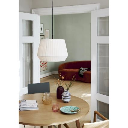 Nordlux - DICTE riippuvalaisin vaijerilla 1xE27/60W/230V, Ø 40 cm, valkoinen