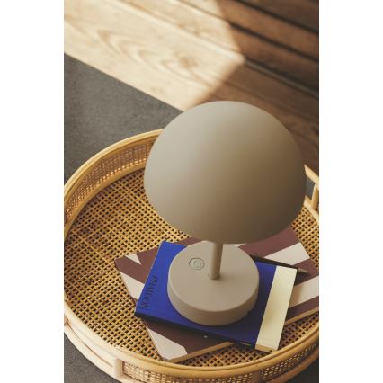 Nordlux - LED himmennettävä ladattava ulkokäyttöön tarkoitettu pöytävalaisin ELLEN LED/2,8W/3,7V IP44 beige