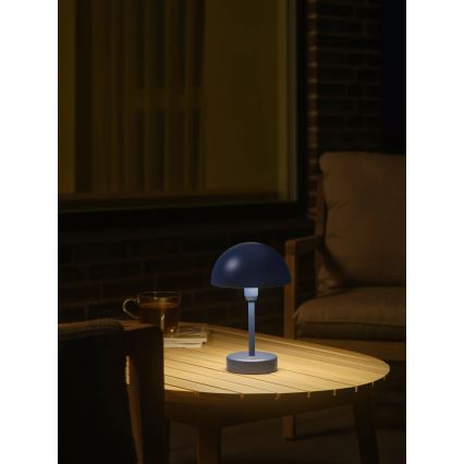 Nordlux - ELLEN, LED-himmennettävä ladattava kosketusohjattu ulkokäyttöön tarkoitettu pöytävalaisin LED/2,8W/3,7V IP44 sininen