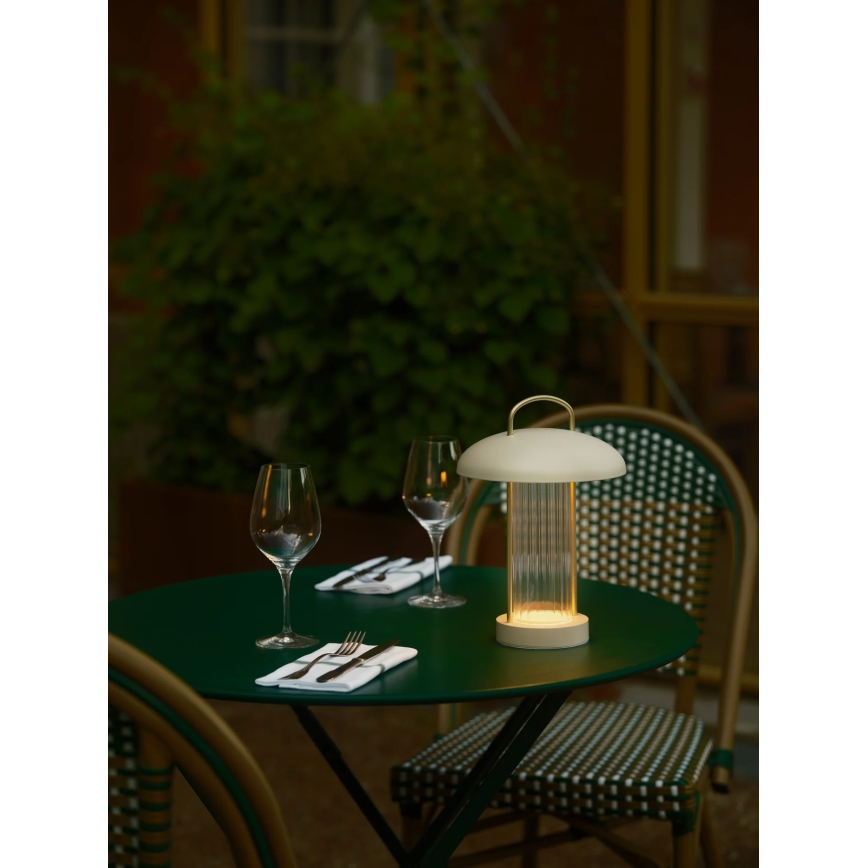 Nordlux - LED-himmennettävä ladattava kosketusohjattu pöytälamppu MIRANO LED/3W/3,7V beige