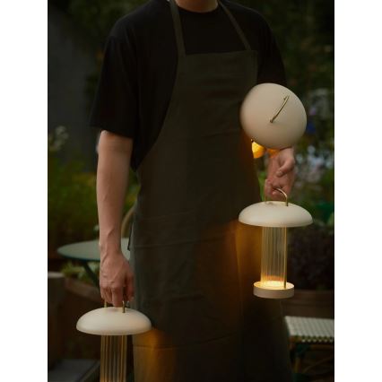 Nordlux - LED-himmennettävä ladattava kosketusohjattu pöytälamppu MIRANO LED/3W/3,7V beige