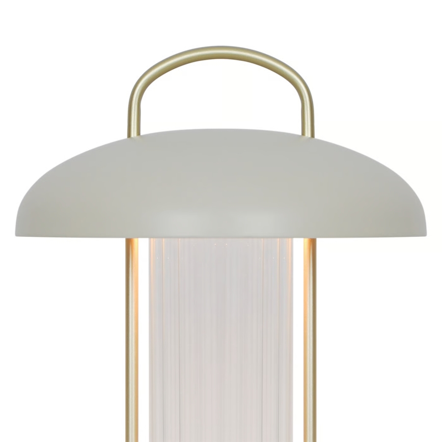 Nordlux - LED-himmennettävä ladattava kosketusohjattu pöytälamppu MIRANO LED/3W/3,7V beige