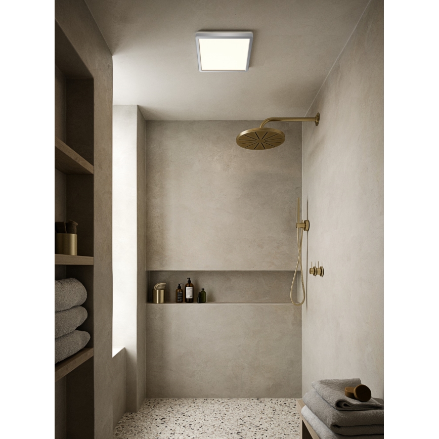 Nordlux - Himmennettävä LED-kattovalaisin kylpyhuoneeseen OJA LED/14,5W/230V 3000/4000K IP54 30x30 cm