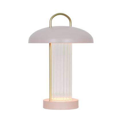 Nordlux - LED-himmennettävä ladattava kosketusohjattu pöytälamppu MIRANO LED/3W/3,7V vaaleanpunainen