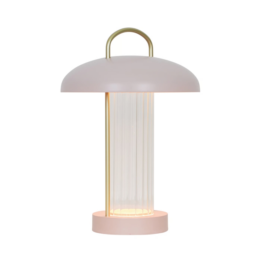 Nordlux - LED-himmennettävä ladattava kosketusohjattu pöytälamppu MIRANO LED/3W/3,7V vaaleanpunainen