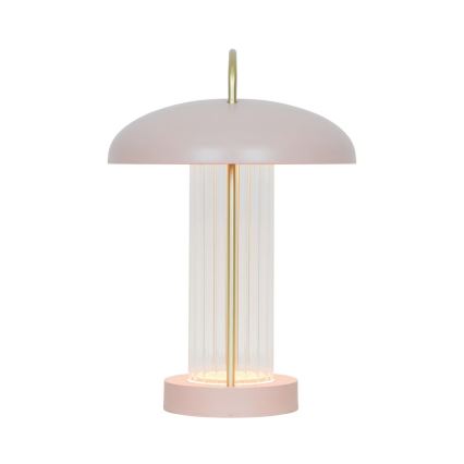 Nordlux - LED-himmennettävä ladattava kosketusohjattu pöytälamppu MIRANO LED/3W/3,7V vaaleanpunainen