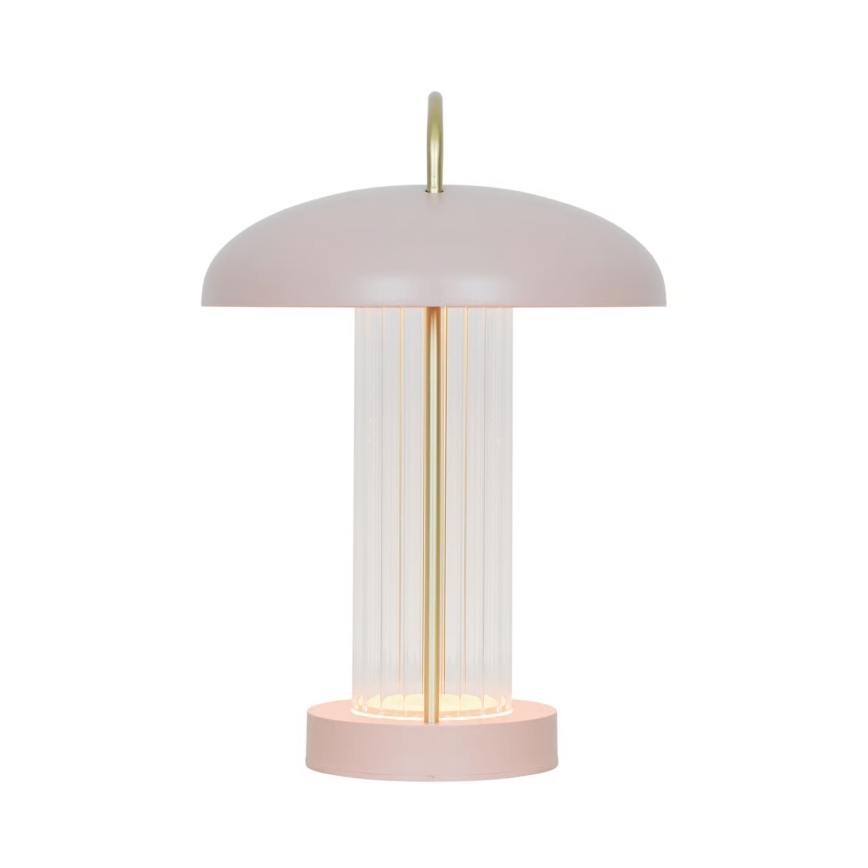 Nordlux - LED-himmennettävä ladattava kosketusohjattu pöytälamppu MIRANO LED/3W/3,7V vaaleanpunainen