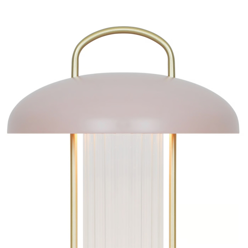 Nordlux - LED-himmennettävä ladattava kosketusohjattu pöytälamppu MIRANO LED/3W/3,7V vaaleanpunainen