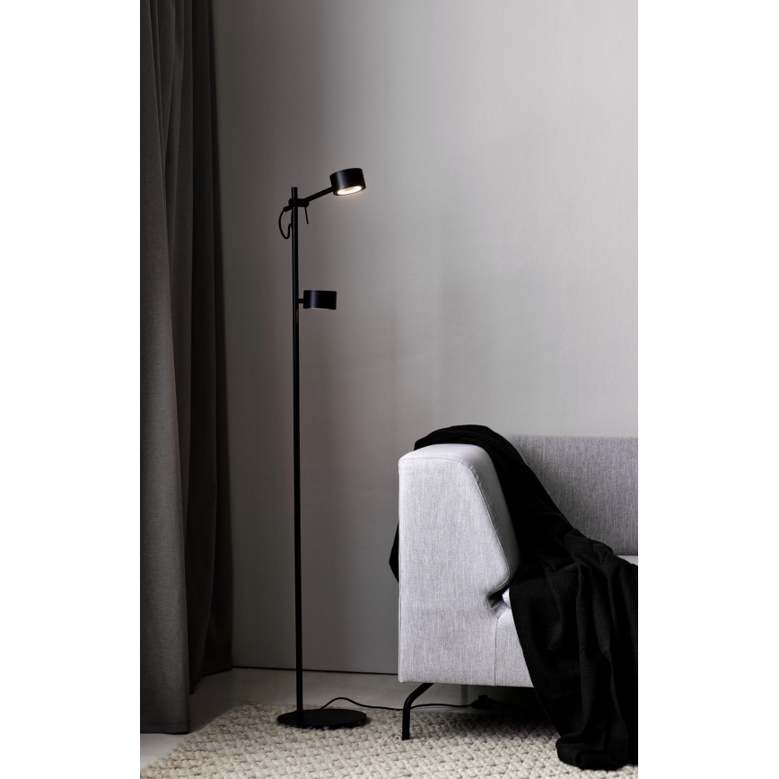 Nordlux - Himmennettävä LED-lattiavalaisin CLYDE 2xLED/4W/230V