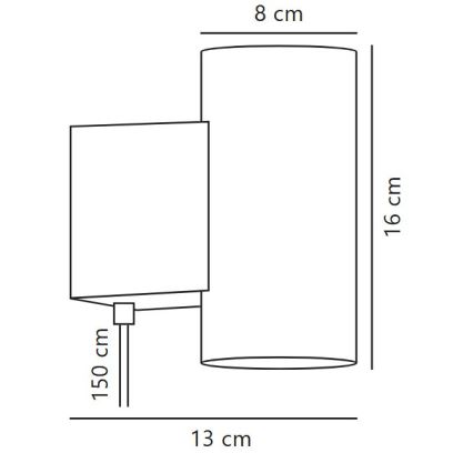 Nordlux - Himmennettävä LED-seinävalaisin MONA LED/10W/230V CRI 90