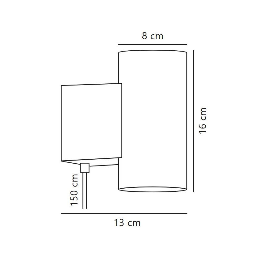 Nordlux - Himmennettävä LED-seinävalaisin MONA LED/10W/230V CRI 90