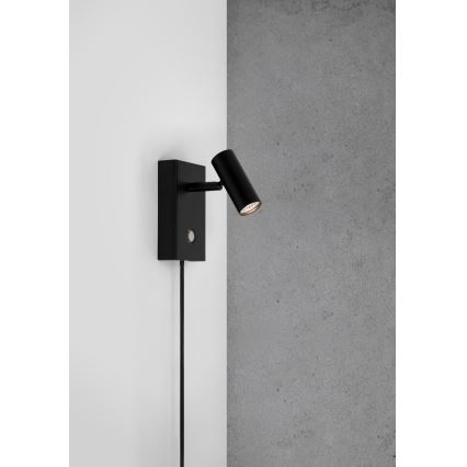 Nordlux - Himmennettävä LED-seinävalaisin OMARI LED/3,2W/230V musta