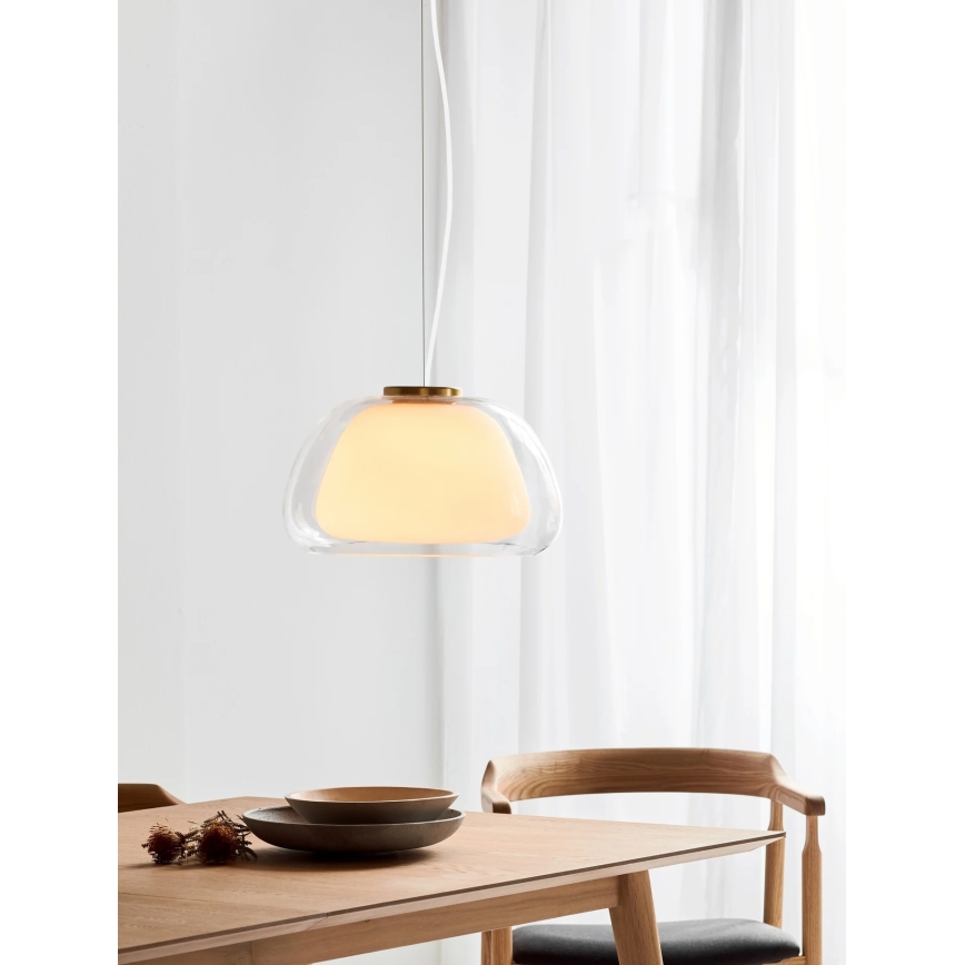 Nordlux - JELLY riippuvalaisin johdolla 1xE27/40W/230V valkoinen/kirkas