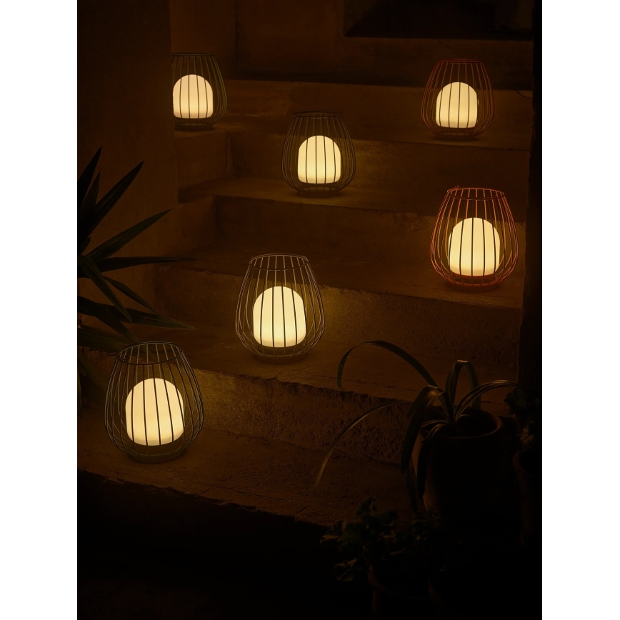 Nordlux - JIM TO-GO LED, himmennettävä ulkokäyttöön tarkoitettu kannettava valaisin LED/3W/3,7V IP54 5000 mAh punainen