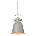 Nordlux - Kattokruunu johdossa ADRIAN 1xE27/25W/230V halkaisija 16 cm harmaa