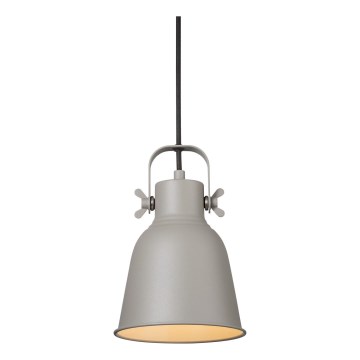 Nordlux - Kattokruunu johdossa ADRIAN 1xE27/25W/230V halkaisija 16 cm harmaa
