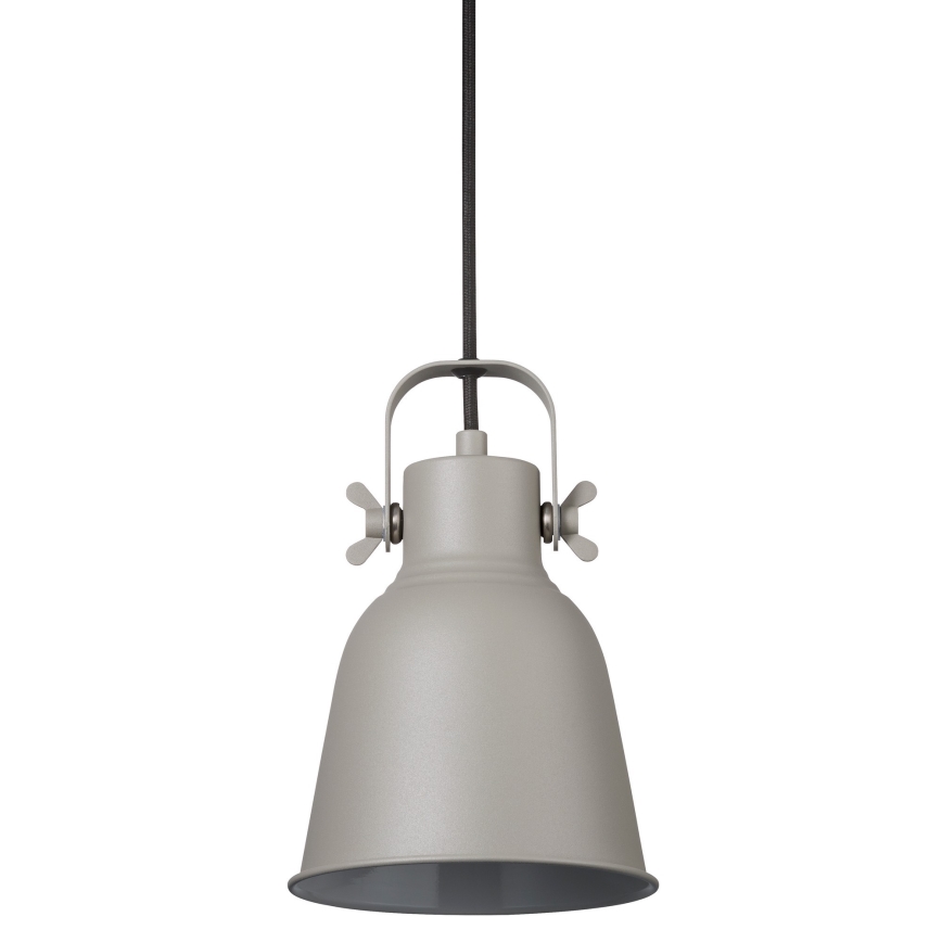 Nordlux - Kattokruunu johdossa ADRIAN 1xE27/25W/230V halkaisija 16 cm harmaa