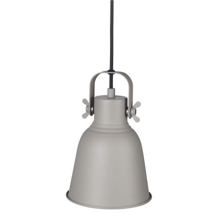 Nordlux - Kattokruunu johdossa ADRIAN 1xE27/25W/230V halkaisija 16 cm harmaa