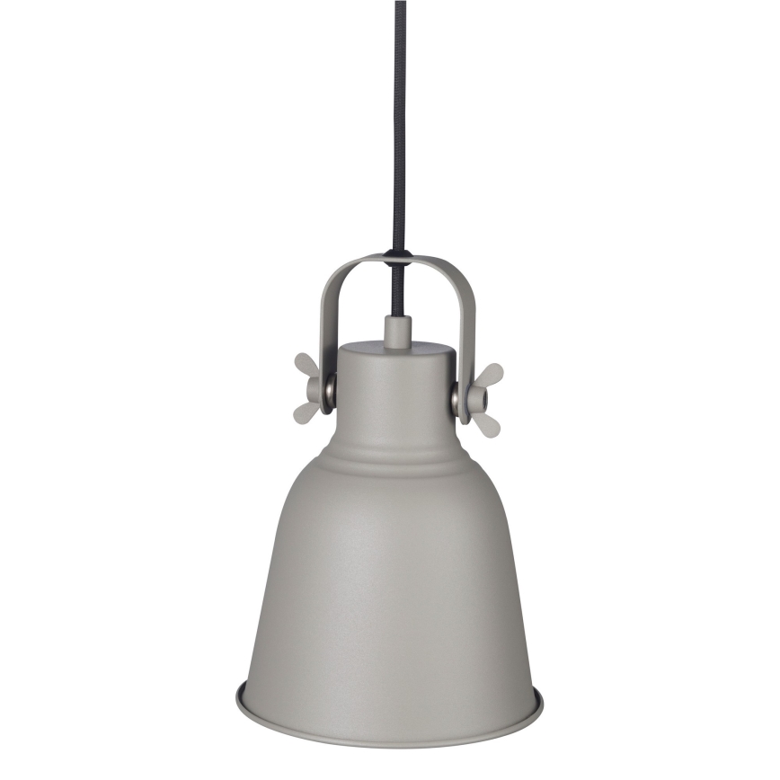 Nordlux - Kattokruunu johdossa ADRIAN 1xE27/25W/230V halkaisija 16 cm harmaa