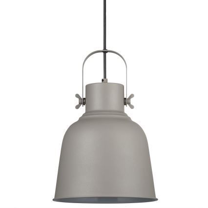 Nordlux - Kattokruunu johdossa ADRIAN 1xE27/25W/230V halkaisija 25 cm harmaa