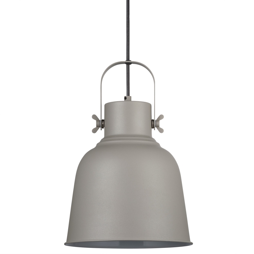 Nordlux - Kattokruunu johdossa ADRIAN 1xE27/25W/230V halkaisija 25 cm harmaa