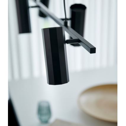 Nordlux - Kattokruunu johdossa ALANIS 4xGU10/15W/230V musta