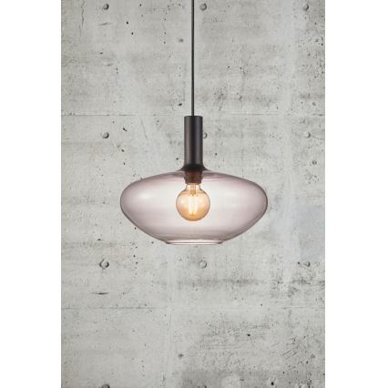 Nordlux - Kattokruunu johdossa ALTON 1xE27/60W/230V musta