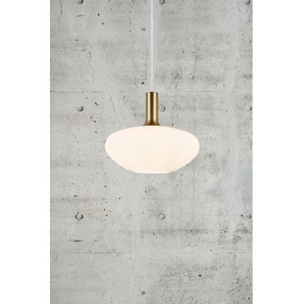 Nordlux - Kattokruunu johdossa ALTON 1xE27/60W/230V valkoinen/musta/messinki