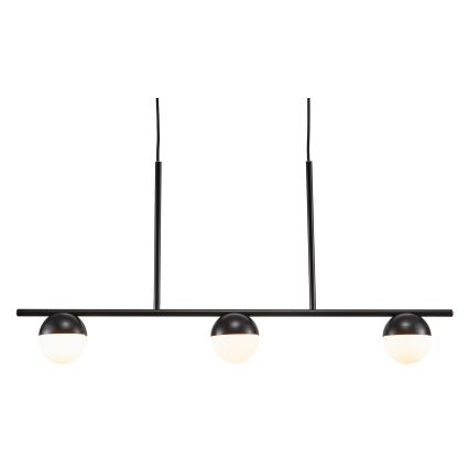Nordlux - Kattokruunu johdossa CONTINA 3xG9/5W/230V musta