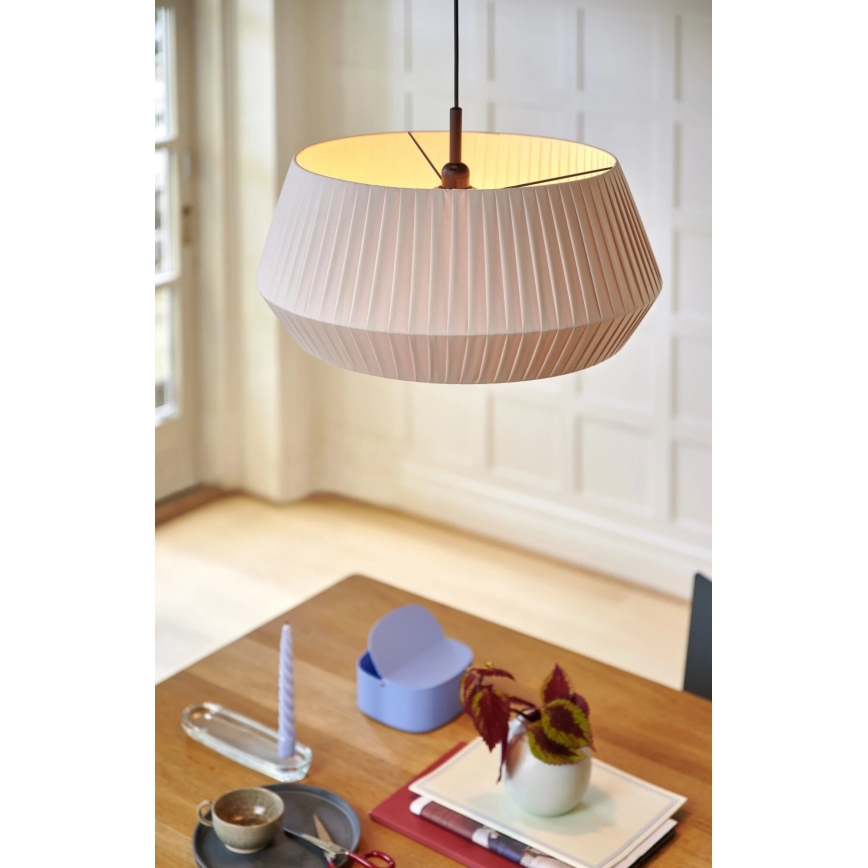 Nordlux - Kattokruunu johdossa DICTE 1xE27/60W/230V halkaisija 53 cm beige