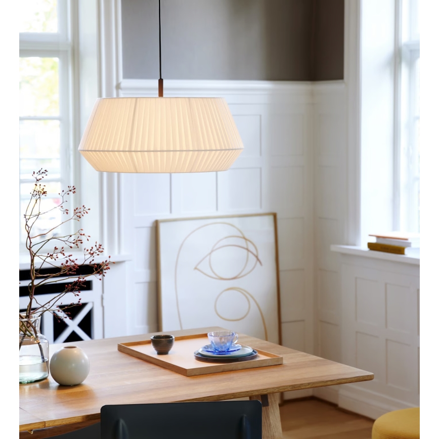 Nordlux - Kattokruunu johdossa DICTE 1xE27/60W/230V halkaisija 53 cm valkoinen