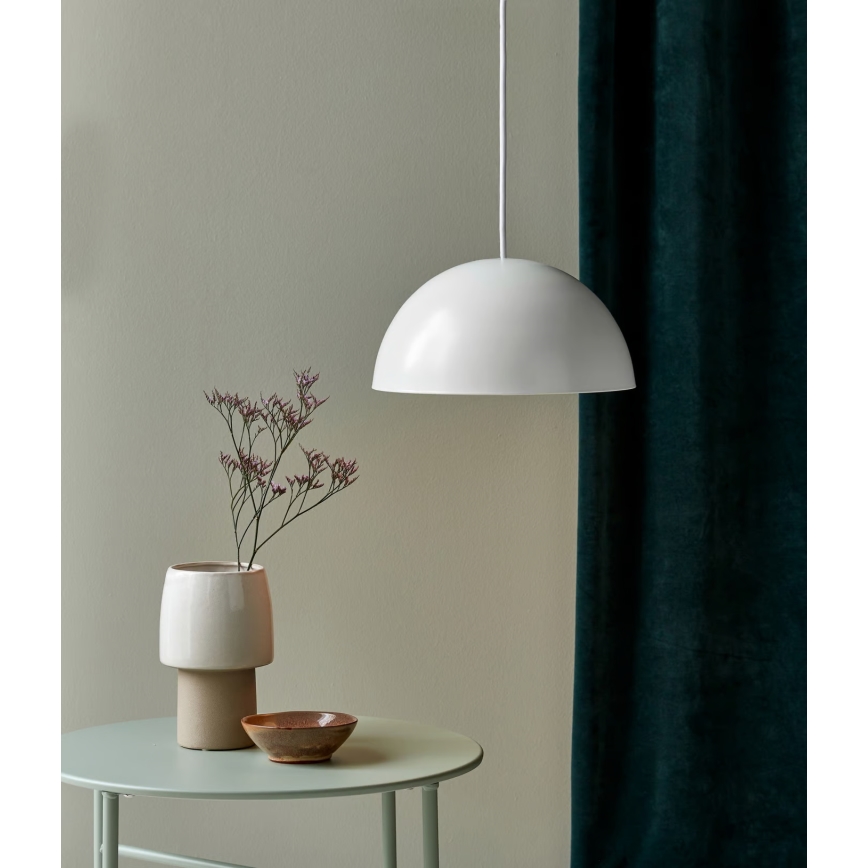 Nordlux - Kattokruunu johdossa ELLEN 1xE27/40W/230V halkaisija 30 cm valkoinen