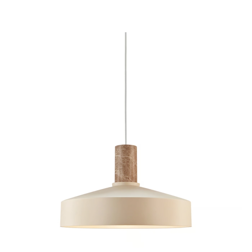 Nordlux - Kattokruunu johdossa ELVAS 1xE27/60W/230V halkaisija 37,5 cm beige
