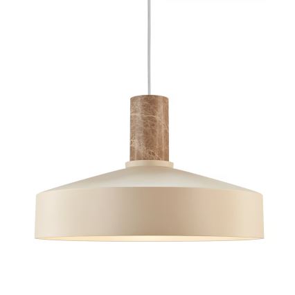 Nordlux - Kattokruunu johdossa ELVAS 1xE27/60W/230V halkaisija 37,5 cm beige