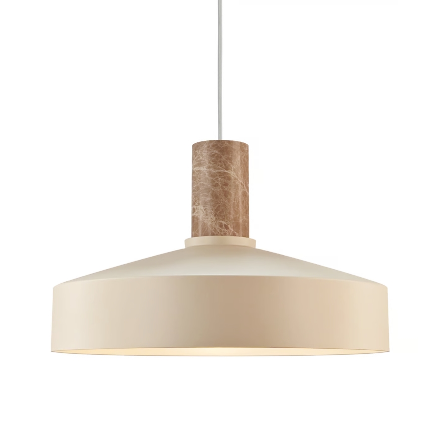 Nordlux - Kattokruunu johdossa ELVAS 1xE27/60W/230V halkaisija 37,5 cm beige