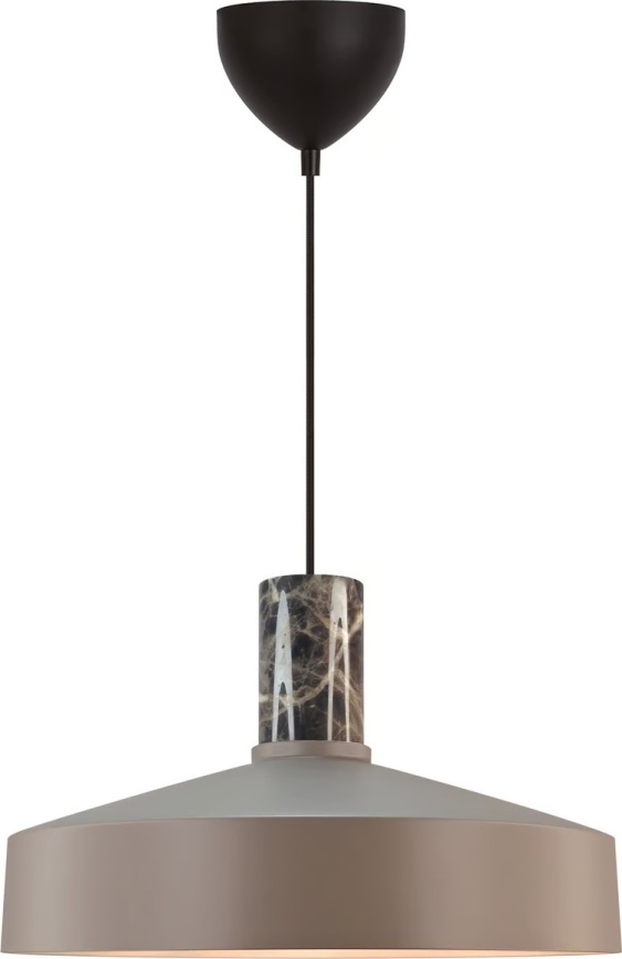 Nordlux - Kattokruunu johdossa ELVAS 1xE27/60W/230V halkaisija 37,5 cm ruskea