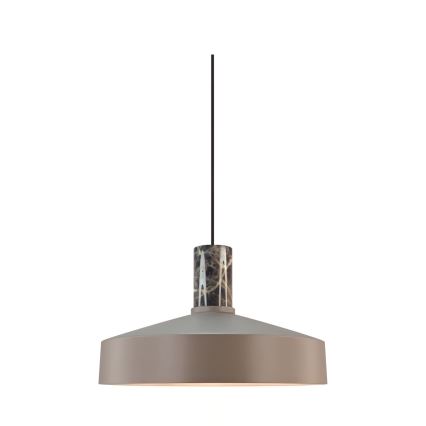 Nordlux - Kattokruunu johdossa ELVAS 1xE27/60W/230V halkaisija 37,5 cm ruskea