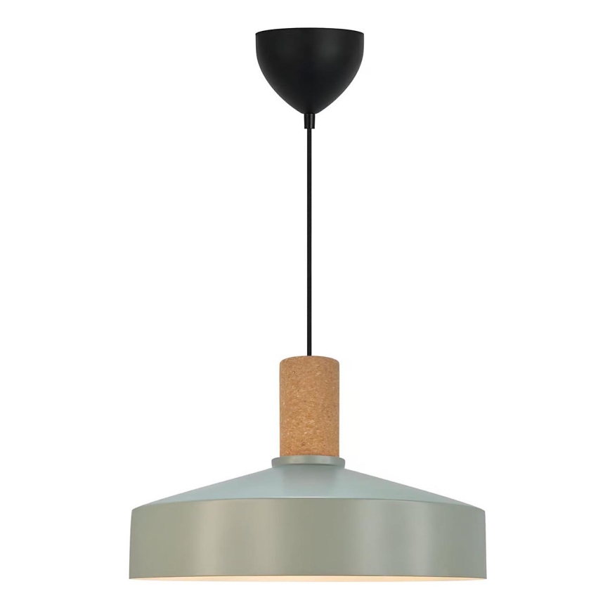 Nordlux - Kattokruunu johdossa ELVAS 1xE27/60W/230V halkaisija 37,5 cm vihreä