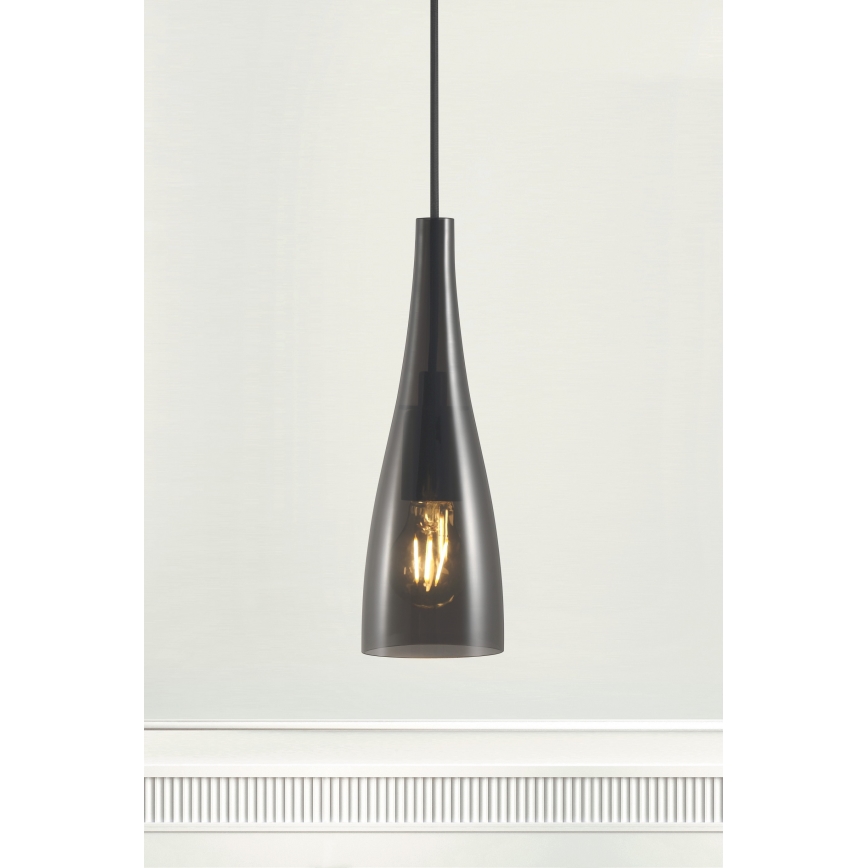 Nordlux - Kattokruunu johdossa EMBLA 1xE27/40W/230V musta
