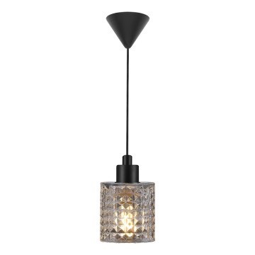 Nordlux - Kattokruunu johdossa HOLLYWOOD 1xE27/60W/230V läpinäkyvä