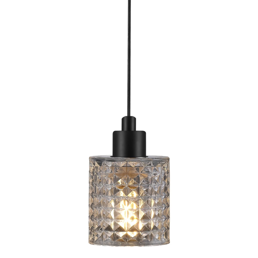 Nordlux - Kattokruunu johdossa HOLLYWOOD 1xE27/60W/230V läpinäkyvä