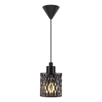 Nordlux - Kattokruunu johdossa HOLLYWOOD 1xE27/60W/230V savuinen