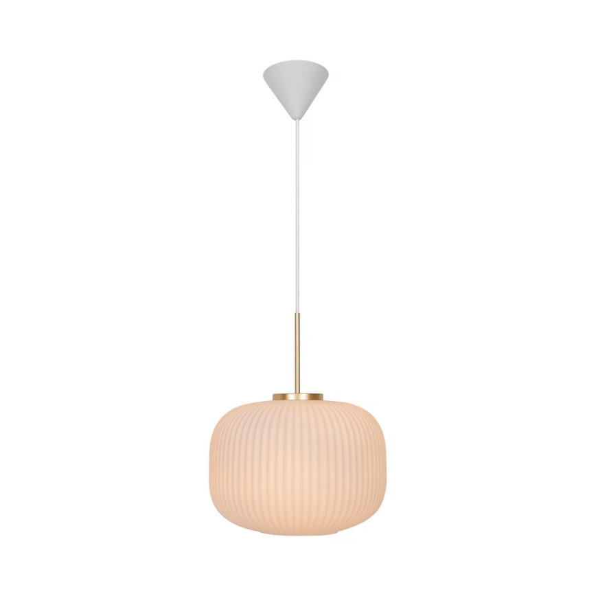Nordlux - Kattokruunu johdossa MILFORD 1xE27/40W/230V halkaisija 30 cm valkoinen