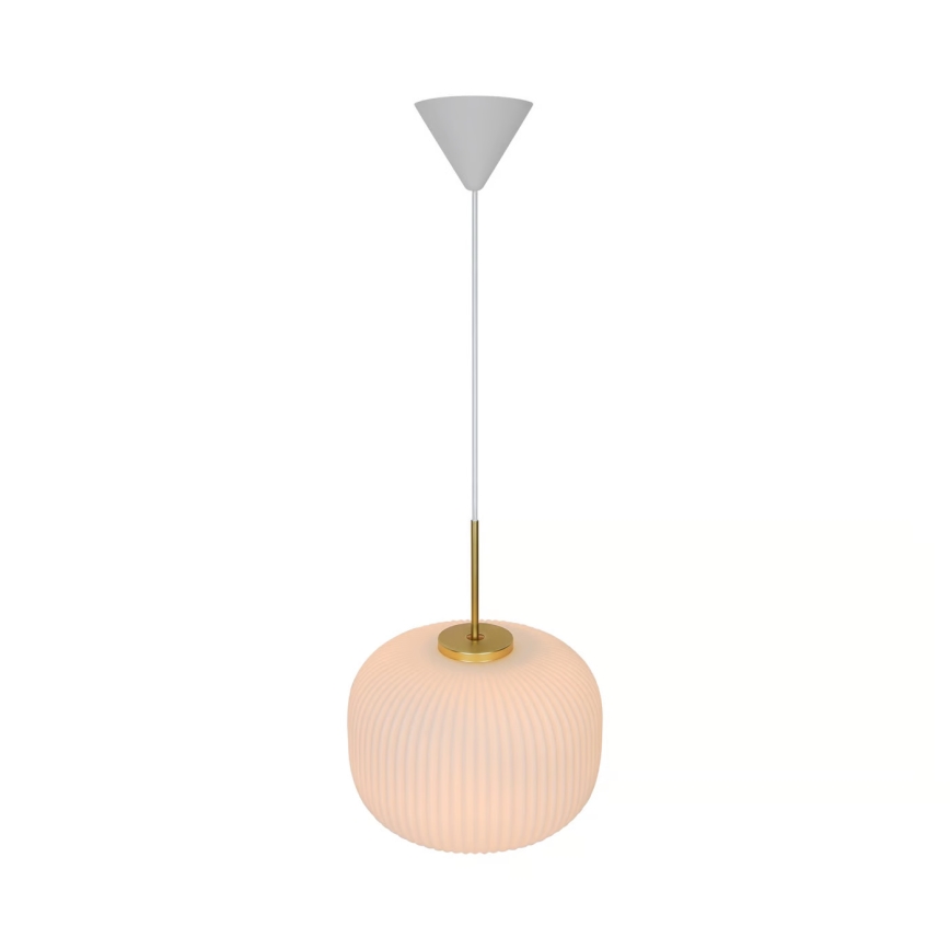 Nordlux - Kattokruunu johdossa MILFORD 1xE27/40W/230V halkaisija 30 cm valkoinen