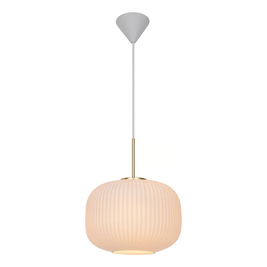 Nordlux - Kattokruunu johdossa MILFORD 1xE27/40W/230V halkaisija 30 cm valkoinen