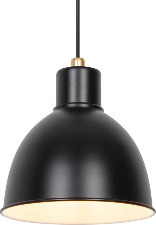 Nordlux - Kattokruunu johdossa POP 1xE27/40W/230V musta/kulta