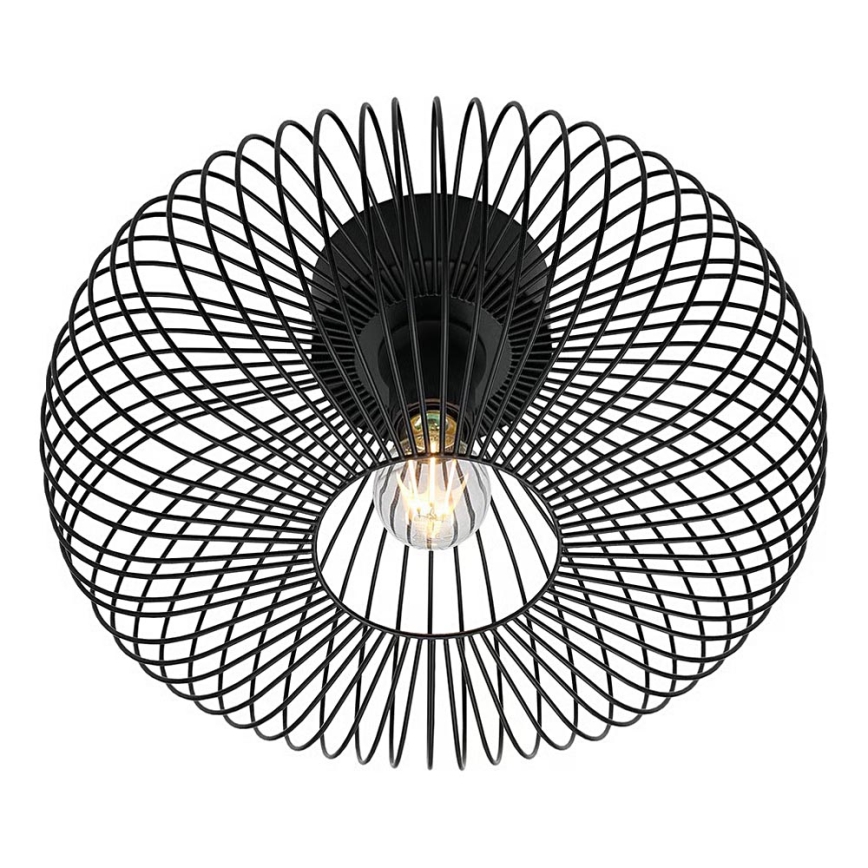 Nordlux - Kattovalaisin BERONI 1xE27/60W/230V halkaisija 40,3 cm musta