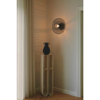 Nordlux - Kattovalaisin BERONI 1xE27/60W/230V halkaisija 40,3 cm musta